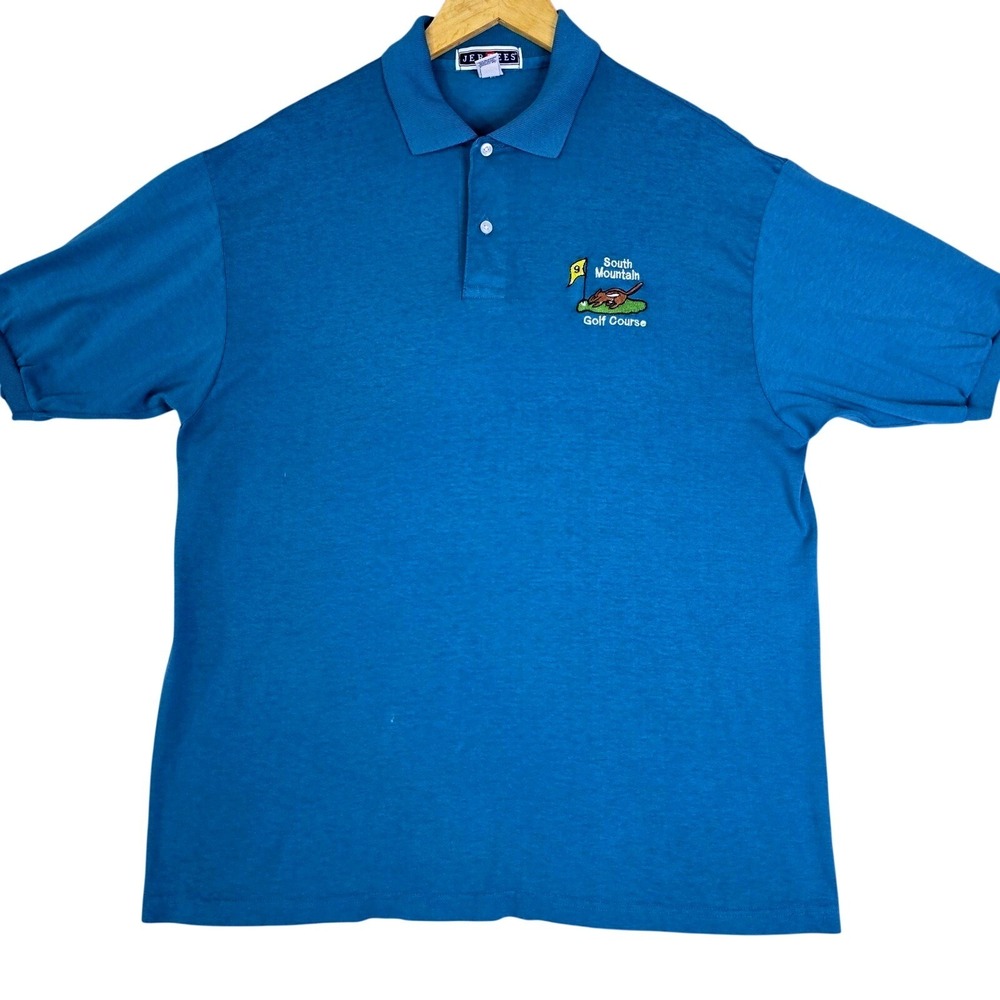 Jerzees Mens Size Large Golf‎ Polo Shirt South Mountain Golf Course Letterkenny